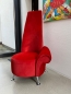 Preview: Highback chair red velvet